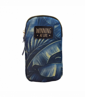 Pre-personalised Eco-Friendly Phone Bag With Strap - Winning at Life