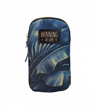 Pre-personalised Eco-Friendly Phone Bag With Strap - Winning at Life