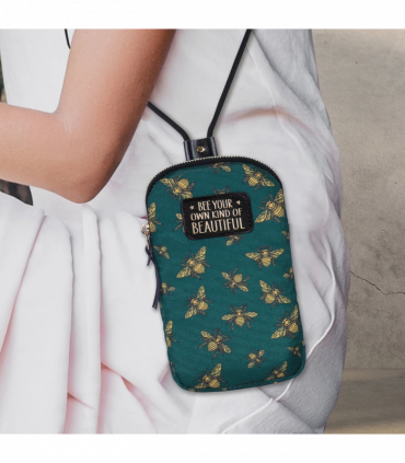 Pre-personalised Eco-Friendly Phone Bag - Bee your own kind of beautiful
