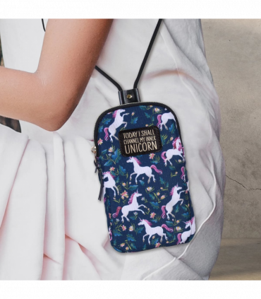 Pre-personalised Eco-Friendly Phone Bag - Today I shall channel my inner UNICORN