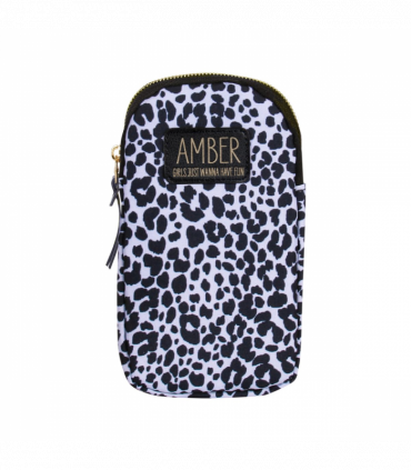 Pre-personalised Eco-Friendly Phone Bag With Strap - Amber