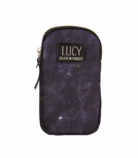 Pre-personalised Eco-Friendly Phone Bag With Strap - Lucy
