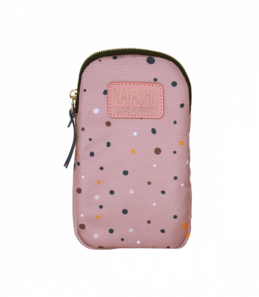 Pre-personalised Eco-Friendly Phone Bag With Strap - Natasha