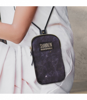 Pre-personalised Eco-Friendly Phone Bag With Strap - Shannon