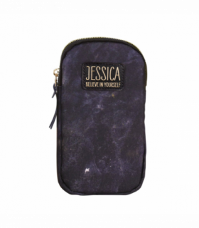 Pre-personalised Eco-Friendly Phone Bag With Strap - Jessica