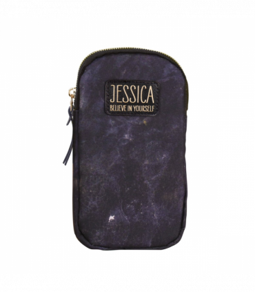 Pre-personalised Eco-Friendly Phone Bag With Strap - Jessica