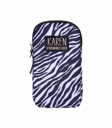 Pre-personalised Eco-Friendly Phone Bag With Strap - Karen