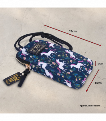 Pre-personalised Eco-Friendly Phone Bag With Strap - Katie
