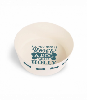 Pre-personalised Recycled Dog Bowl - Holly