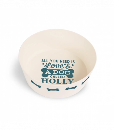 Pre-personalised Recycled Dog Bowl - Holly