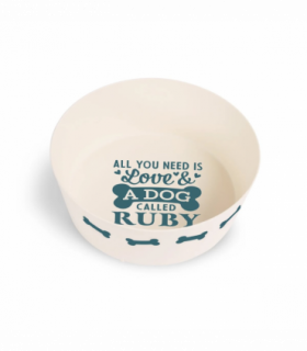 Pre-personalised Recycled Dog Bowl - Ruby