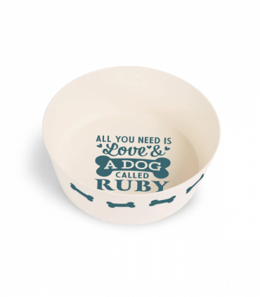 Pre-personalised Recycled Dog Bowl - Ruby