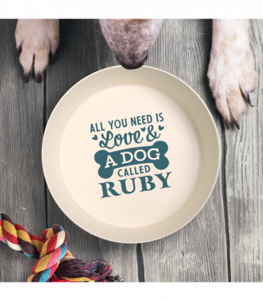 Pre-personalised Recycled Dog Bowl - Ruby