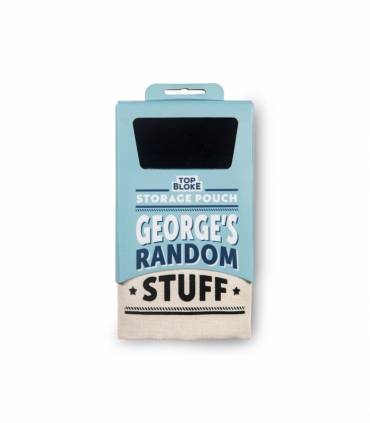 Pre-personalised Top Bloke Storage Pouch Gift For Him - George