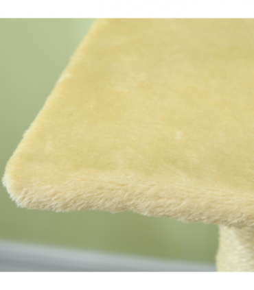 PawHut 72cm Cat Tree Climbing Tower with Sisal Scratching Post - Cream White