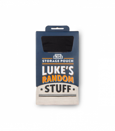 Pre-personalised Top Bloke Storage Pouch Gift For Him - Luke