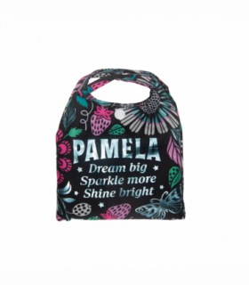 Pre-personalised Pack-Away Sparkle Shopper Bag - Pamela
