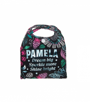 Pre-personalised Pack-Away Sparkle Shopper Bag - Pamela