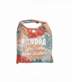 Pre-personalised Pack-Away Sparkle Shopper Bag - Sandra