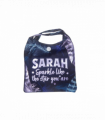 Pre-personalised Pack-Away Sparkle Shopper Bag - Sarah