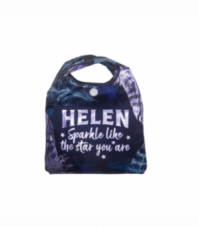 Pre-personalised Pack-Away Sparkle Shopper Bag - Helen
