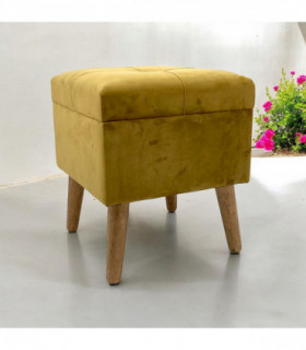 YELLOW WOODEN TRUNK