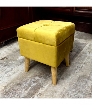 YELLOW WOODEN TRUNK