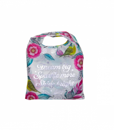 Pre-personalised Pack-Away Shopper Bag - Dream Big Sparkle More Shine Bright