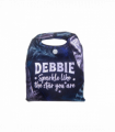 Pre-personalised Pack-Away Sparkle Shopper Bag - Debbie