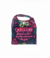Pre-personalised Pack-Away Sparkle Shopper Bag - Christine