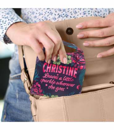 Pre-personalised Pack-Away Sparkle Shopper Bag - Christine