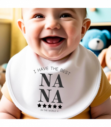 Personalised I Have the Best Nana Baby Vest, babygrow, Romper Sleepsuit, Bib