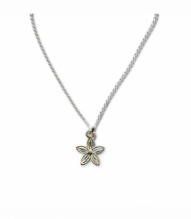 Dahlia Flower Charm Necklace