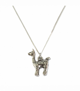 Llama Silver Necklace
