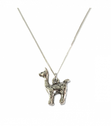 Llama Silver Necklace