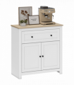 HOMCOM Sideboard Storage Cabinet with Adjustable Shelf, Drawer, White