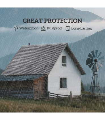 Outsunny Pack of 12 Metal Roofing Sheets for Greenhouse, Light Grey