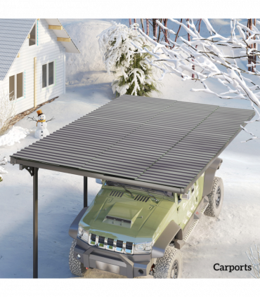 Outsunny Pack of 12 Metal Roofing Sheets for Greenhouse, Light Grey