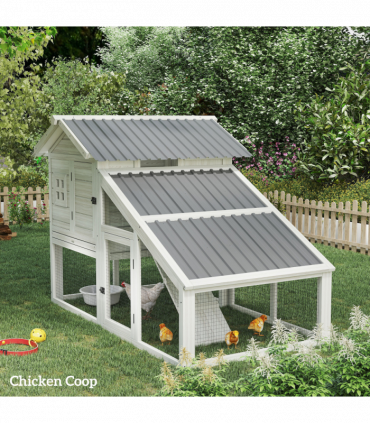 Outsunny Pack of 12 Metal Roofing Sheets for Greenhouse, Light Grey