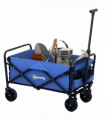 Outsunny 62L Festival Trolley, 120kg Heavy Duty Folding Trolley Cart, Blue