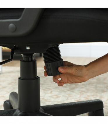 HOMCOM Swivel Executive Office Chair Mid Back Chair w/ Arm, Black