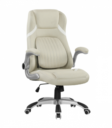 Vinsetto Fabric Office Desk Chair w/ Adjustable Height Tilt Function Beige