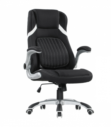 Vinsetto Fabric Office Desk Chair w/ Adjustable Height Tilt Function Black