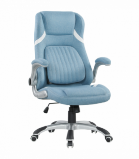 Vinsetto Fabric Office Desk Chair w/ Adjustable Height Tilt Function Blue