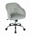 HOMCOM Vanity Chair for Desk, with Height Adjustable, Wheels, Grey