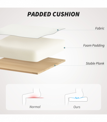 HOMCOM Ergonomic Swivel Computer Chair with Flip-up Armrests, White