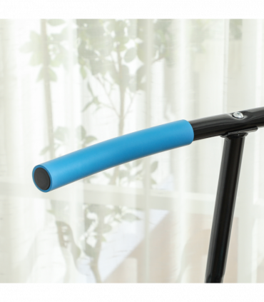 SPORTNOW 45" Fitness Trampoline with Adjustable Handle, LED Lights, Blue