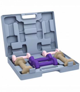 SPORTNOW 12kg Hex Dumbbells Set with Carry Case, 2 x 1kg, 2 x 2kg, 2 x 3kg