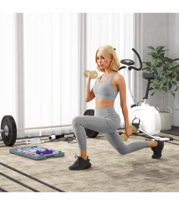 SPORTNOW 12kg Hex Dumbbells Set with Carry Case, 2 x 1kg, 2 x 2kg, 2 x 3kg