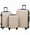 Hardcase Trolley Set 3 pcs Gold ABS